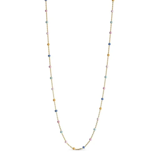 Enamel - Lola LOLLY Halskette aus vergoldete silber