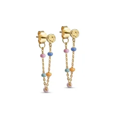Enamel - Lola LOLLY Ohrringe aus  vergoldete silber