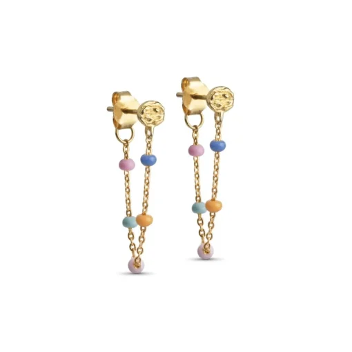 Enamel - Lola LOLLY Ohrringe aus  vergoldete silber