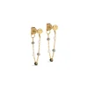 Enamel - Lola SALT'N'PEPPER Ohrringe aus vergoldete silber