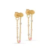 Enamel - LOLA TROPICAL Kettenohrringe aus 18kt. vergoldetem Silber