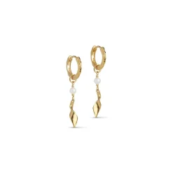 Enamel - Mai Hoops in vergoldete silber