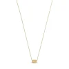 Enamel - MOM Statement-Halskette in vergoldete silber