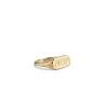 Enamel - MOM-Statement ring aus vergoldetem silber