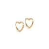 Enamel - Organic Heart Small in vergoldete silber mit Herz