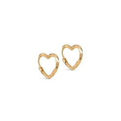 Enamel - Organic Heart Small in vergoldete silber mit Herz