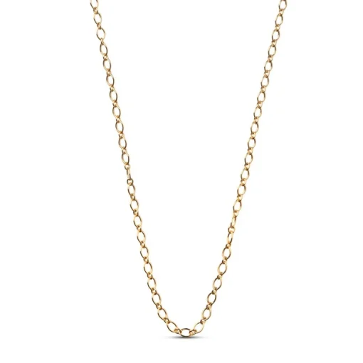 Enamel - Schlichte Charm-Kette in vergoldete für Charm