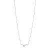 Enamel - Twist Halskette in glänzend silber