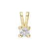 Eternity Anhänger aus 14 kt. Gold 0,05 - 0,50 ct mit 4 Griffen