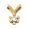 Eternity Diamantanhänger in 14-karätigem Gold mit 0,05 - 0,50 kt