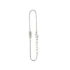 Federarmband aus rhodiniertem Silber - MINI
