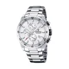 Festina - Chrono Sport Herrenuhr in Silber mit weißem Zifferblatt
