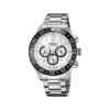 Festina - Herrenuhr Chrono Ceramic in Stahl mit weißem Zifferblatt