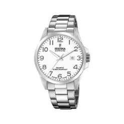 Festina - SWISS MADE Herrenuhr aus Stahl mit Armband