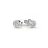 Flora Diamant Ohrringe - 14 Karat Weißgold mit Blume aus Diamanten 0,34-1,14 Karat