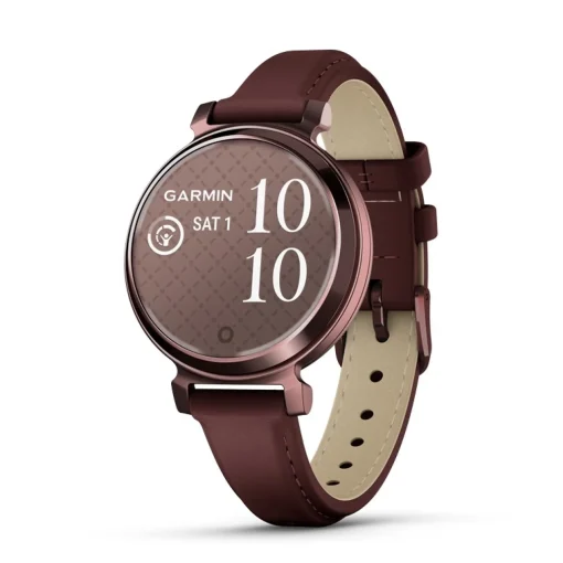 Garmin - Lily 2 Klassische Smartwatch w Dunkelbronze mit Mulberry-Lederarmband