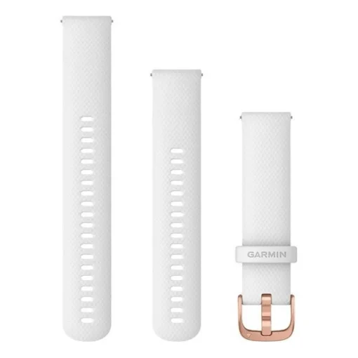 Garmin - Schnellspanner 20 mm. aus weißem Silikon mit rosa