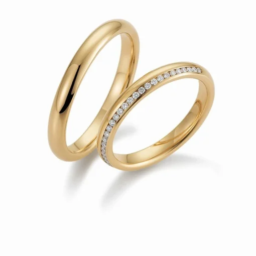 Gerstner - Trauringe aus 9-14kt. Roségold mit 28 Brillanten
