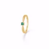 Gold & Silber Design - Ring aus 8kt. Gold mit Smaragd
