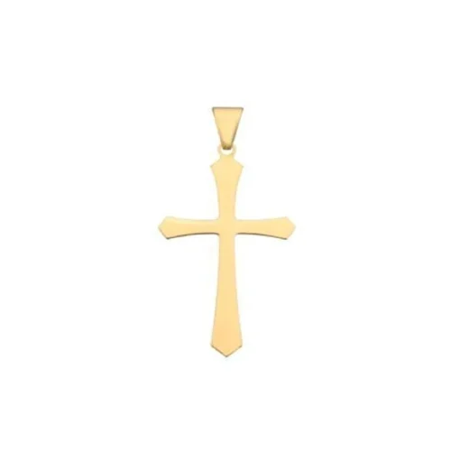 Goldanhänger mit Kreuz aus 8-14 Karat - Medium