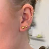 Goldkugel-Ohrringe aus 8-14 Karat Gold in verschiedenen Größen erhältlich