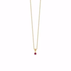 Guld & Silber Design - Anhänger aus 8kt. Gold mit Rubin