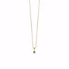Guld & Silber Design - Anhänger aus 8kt. Gold mit Smaragd