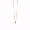 Guld & Silber Design - Anhänger aus 8kt. Gold mit blauem Saphir