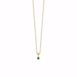Guld & Silber Design - Anhänger aus 8kt. Gold mit Smaragd