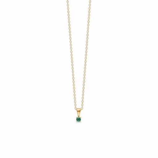 Guld & Silber Design - Anhänger aus 8kt. Gold mit Smaragd