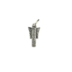 Heiring - Engelmann in Silber mit rauer Oberfläche