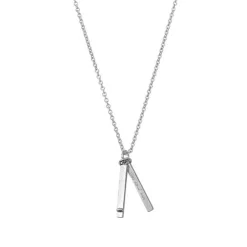 HEIRING You and Me Anhänger aus rhodiniertem Metall silber