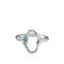 Izabel Camille - Ozeanring mit Zirkonen in Silber