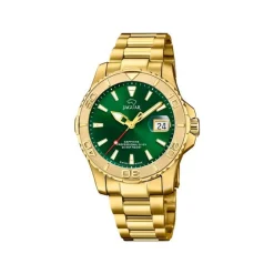 Jaguar - Unisex Executive Diver mit grünem Zifferblatt und vergoldetem Armband