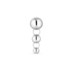 Jane Kønig - Atomic Drop-Ohrring in silber