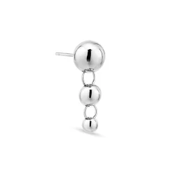 Jane Kønig - Atomic Drop-Ohrring in silber