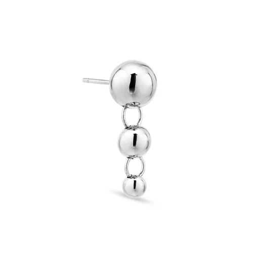 Jane Kønig - Atomic Drop-Ohrring in silber