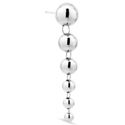 Jane Kønig - Big Atomic Drop-Ohrring in silber