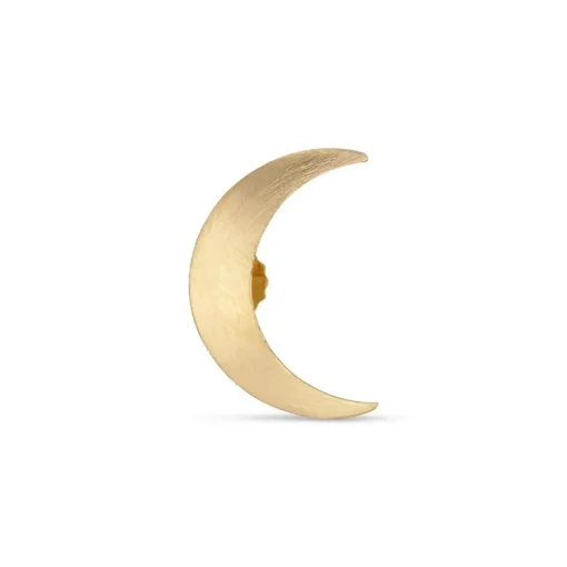 Jane Kønig - Big Half Moon Ohrstecker in vergoldete silber