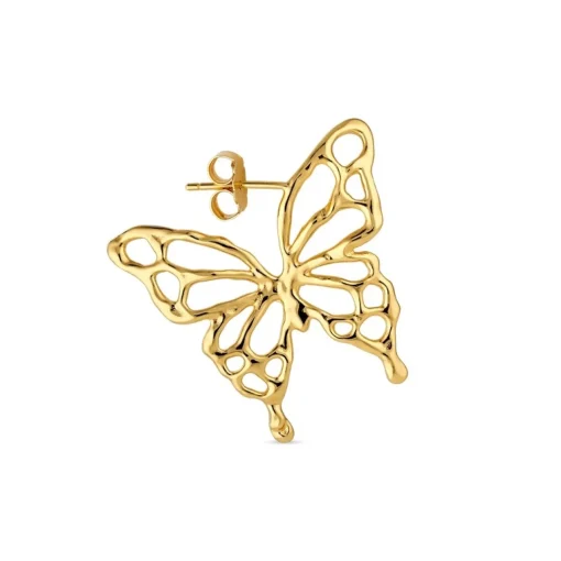 Jane Kønig - Butterfly ohrring in vergoldete silber