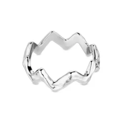 Jane Kønig - Heartbeat ring in Silber