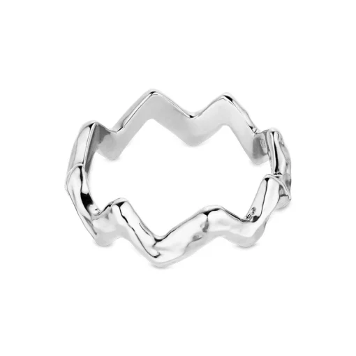 Jane Kønig - Heartbeat ring in Silber