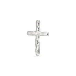 Jane Kønig - Marien-Ohrring in silber mit Kreuz