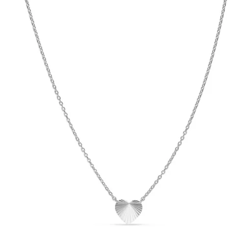 Jane Kønig - Reflection Heart Halskette in Silber