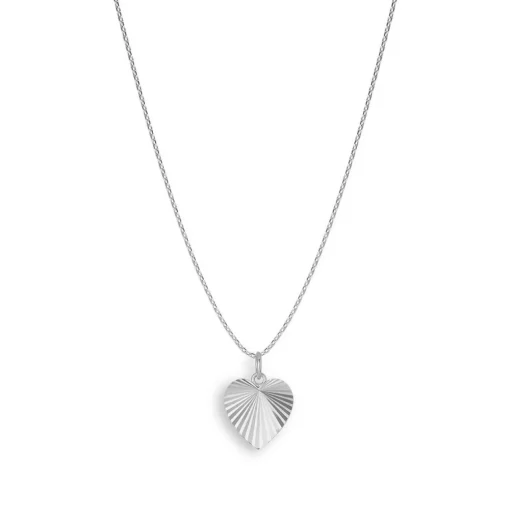 Jane Kønig - Reflection Heart Anhänger aus Silber