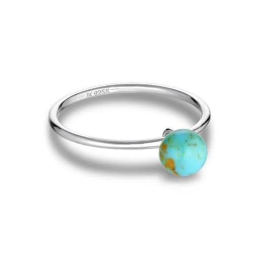 Jane Kønig - Ring Bermuda Turquise in silber - Größe 56**