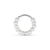 Jane Kønig - ROW Pearl Twist Ohrring mit Perlen in Silber
