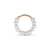 Jane Kønig - ROW Pearl Twist Ohrring mit Perlen in vergoldet