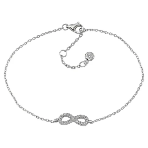 Joanli Nor - Agna - Silberarmband mit Ewigkeitszeichen und Zirkonium