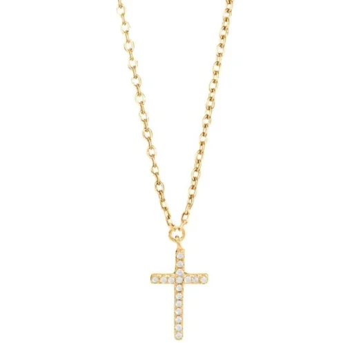 Joanli Nor - ALAINENOR Anhänger Kreuz in vergoldete silber